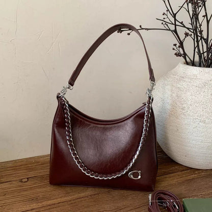 Chic Chain Accent Shoulder Bag - Rochelle's House LLC