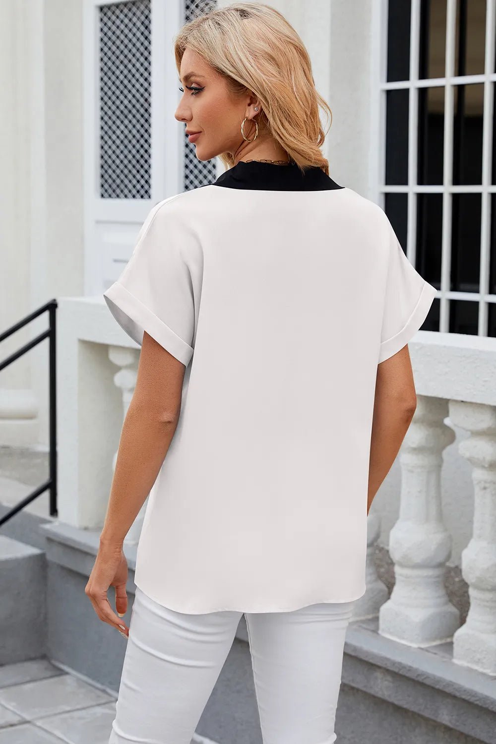 Lifestyle image of product styled for a chic daytime look