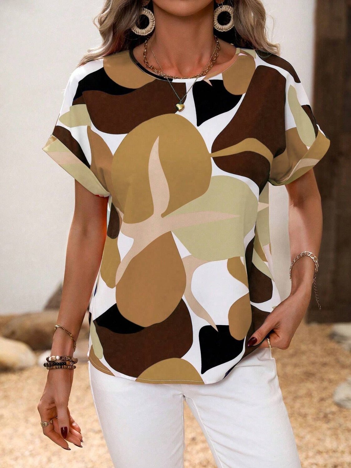 Lifestyle image of product styled for a chic daytime look