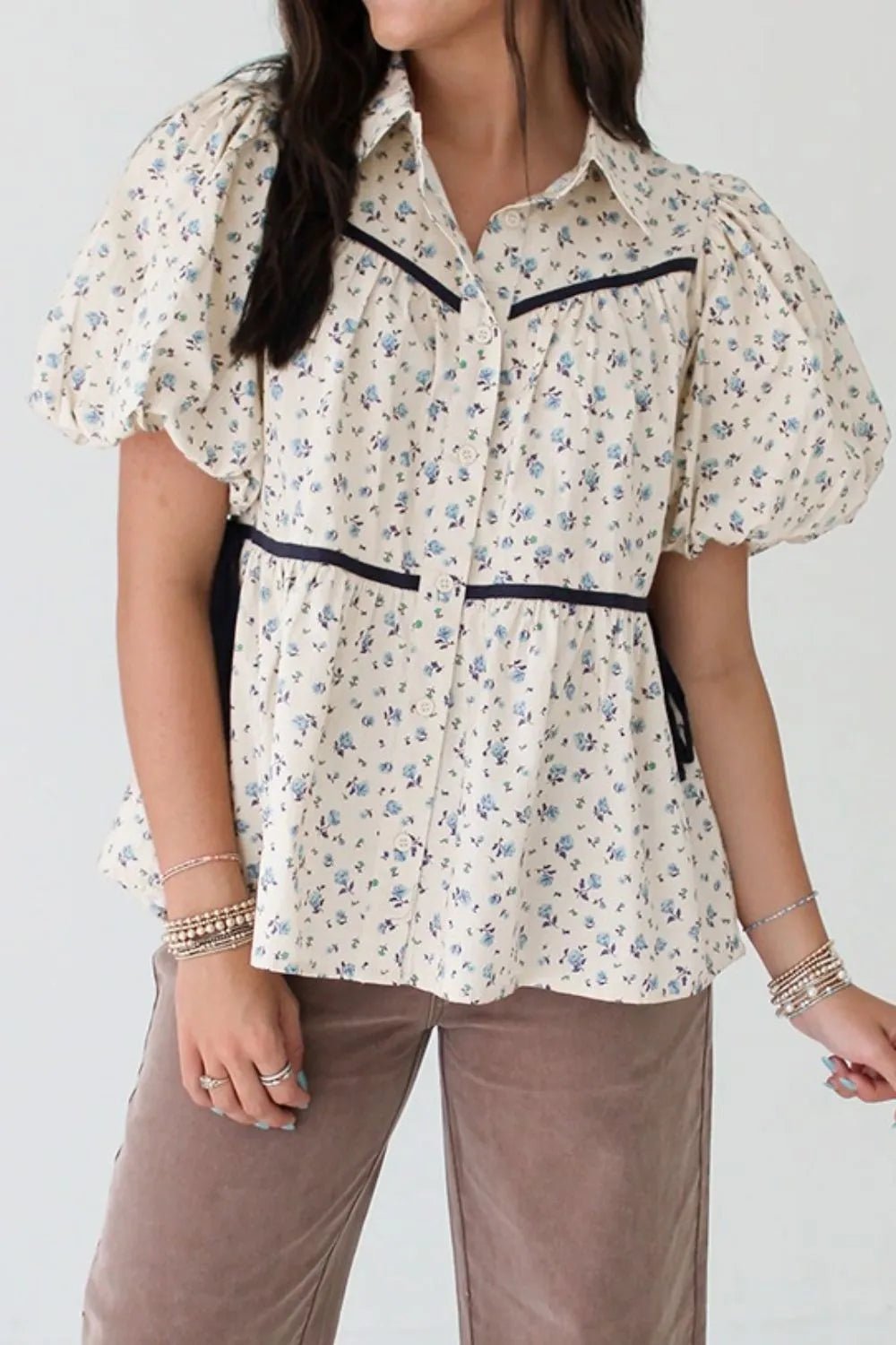 Side view of product highlighting flattering shape and movement