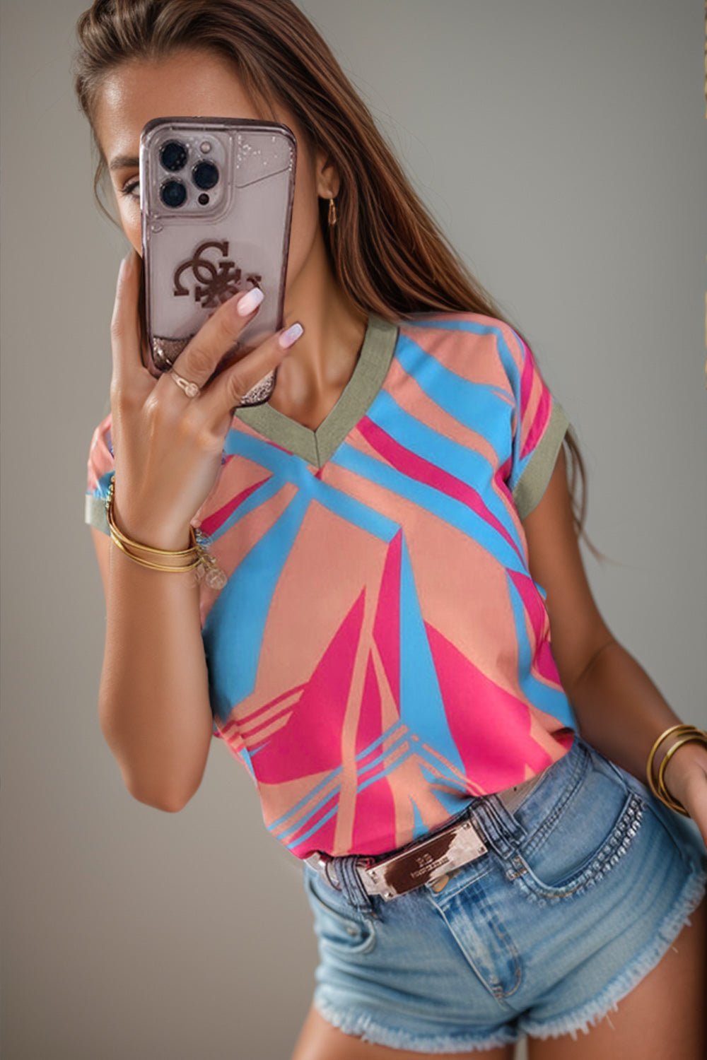 Back view of product with easy, flowy drape