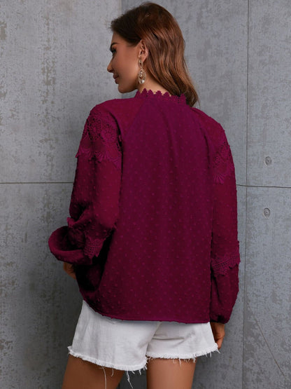 Back view of product with easy, flowy drape