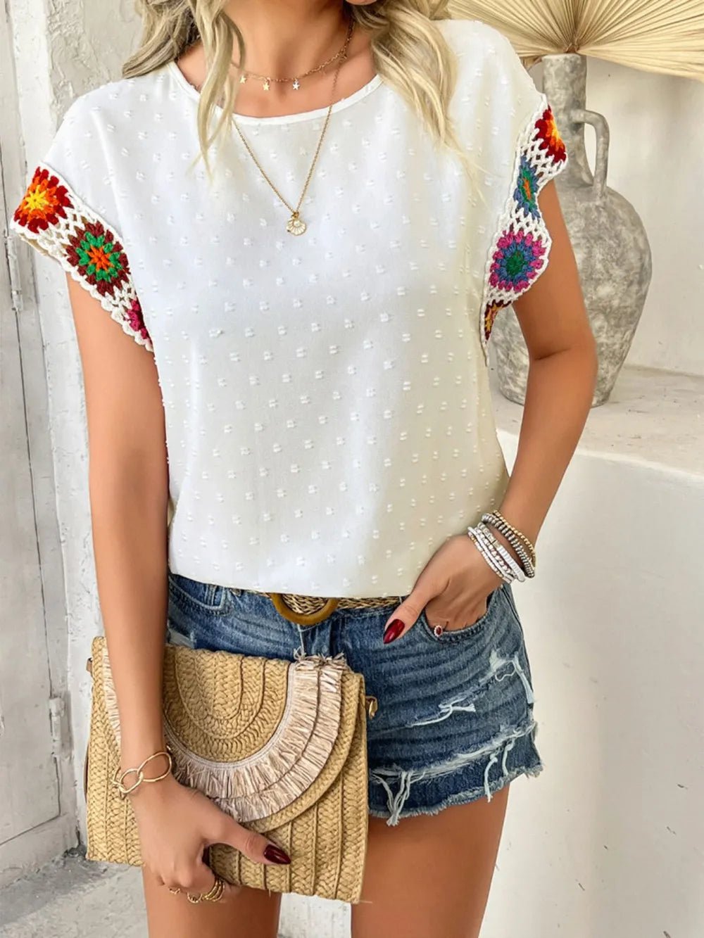 Back view of product with easy, flowy drape