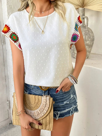 Back view of product with easy, flowy drape