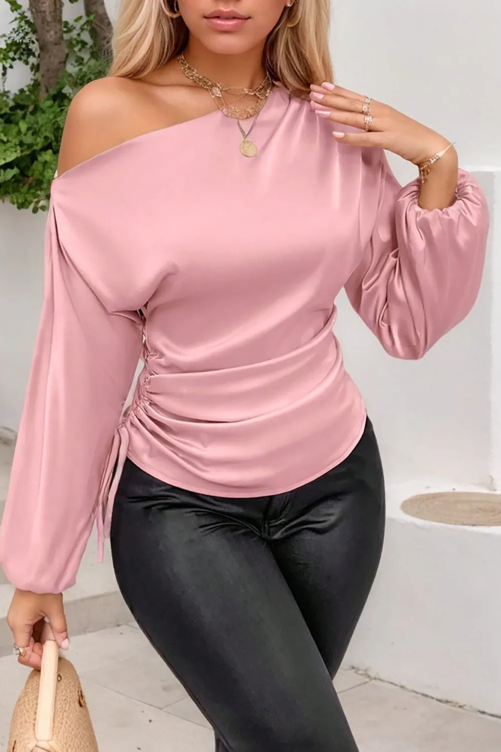 Lifestyle image of product styled for a chic daytime look