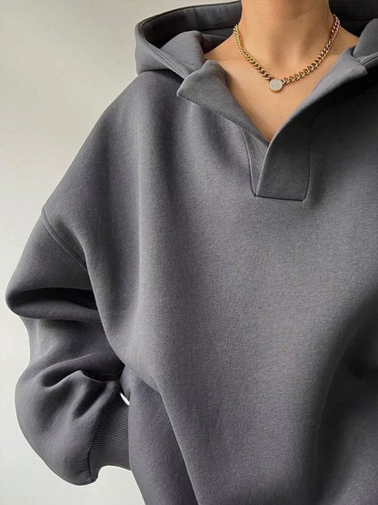 Dropped Shoulder Long Sleeve Sweatshirt - Rochelle's House LLC