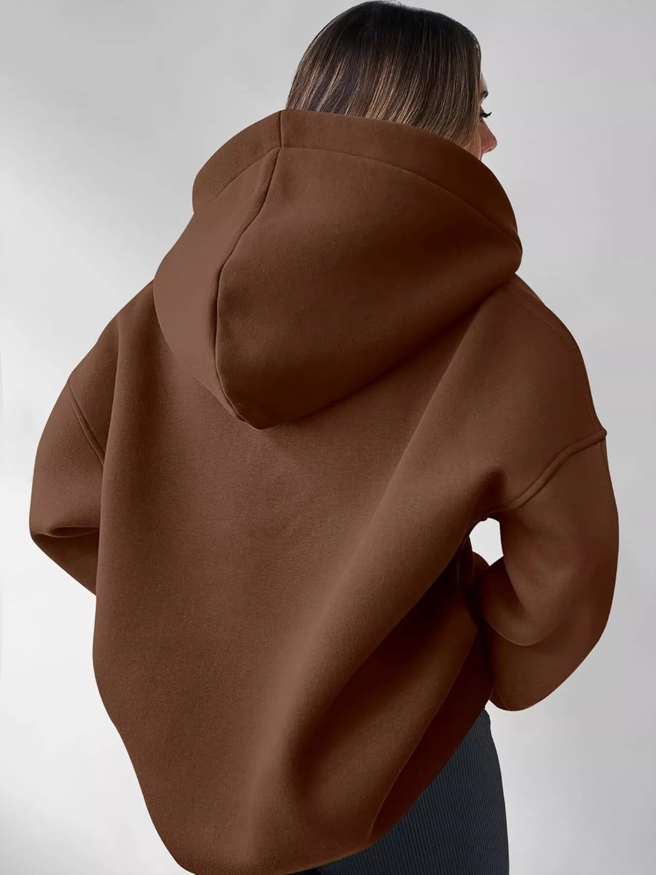 Dropped Shoulder Long Sleeve Sweatshirt - Rochelle's House LLC