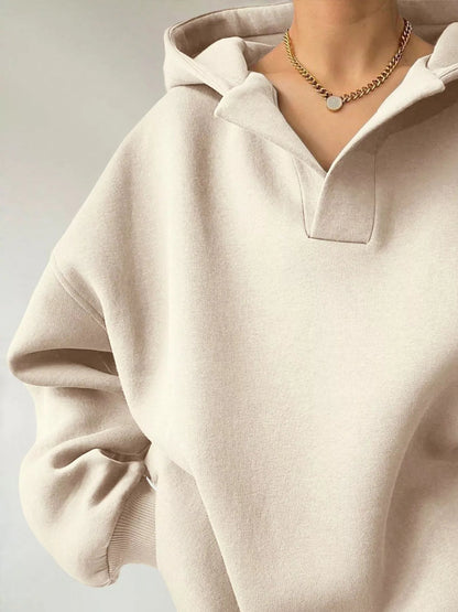 Dropped Shoulder Long Sleeve Sweatshirt - Rochelle's House LLC