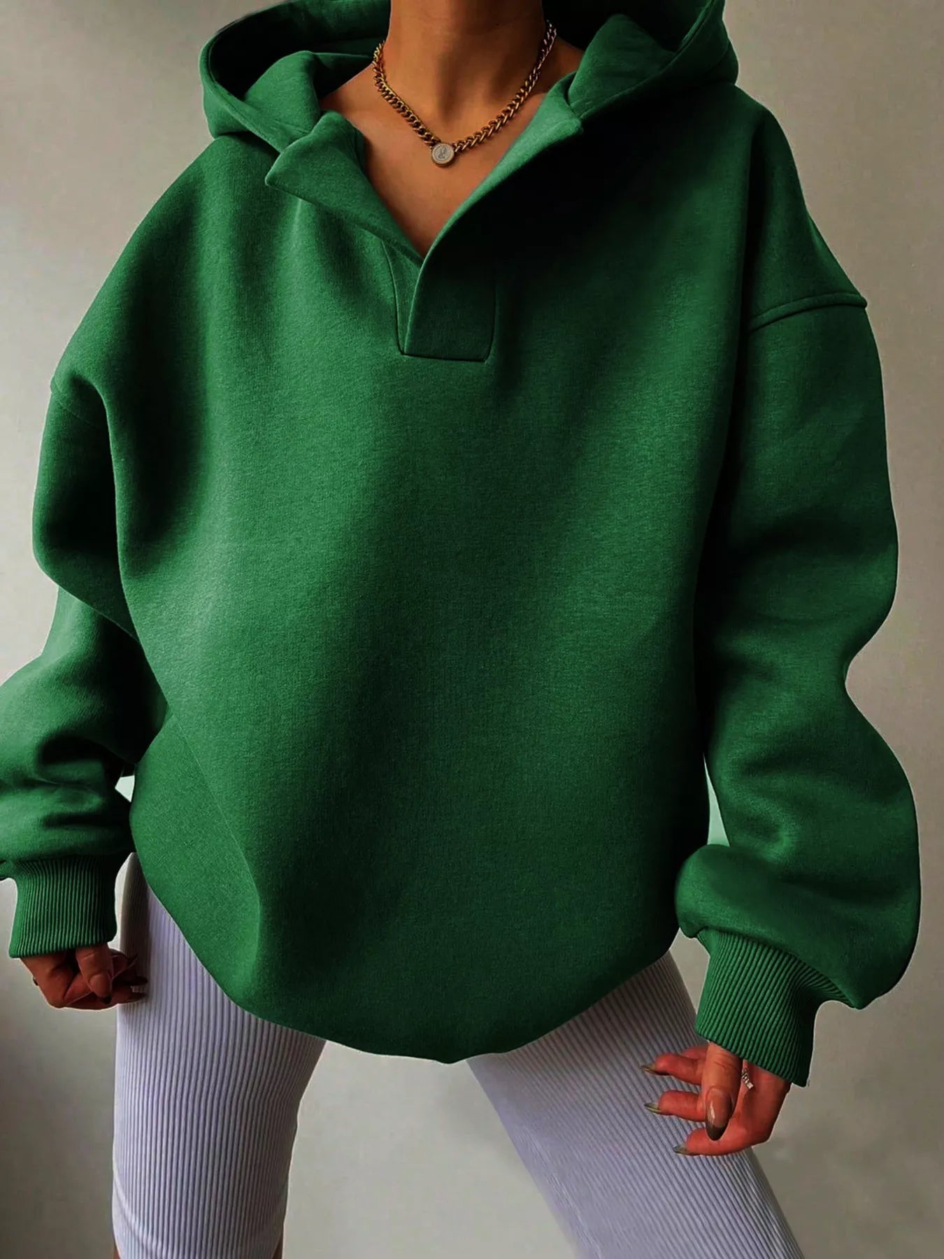Dropped Shoulder Long Sleeve Sweatshirt - Rochelle's House LLC
