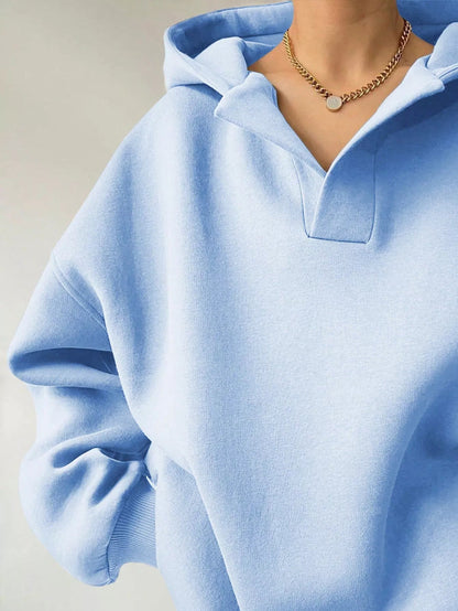 Dropped Shoulder Long Sleeve Sweatshirt - Rochelle's House LLC