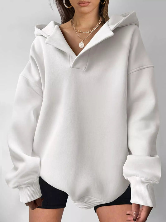 Dropped Shoulder Long Sleeve Sweatshirt - Rochelle's House LLC