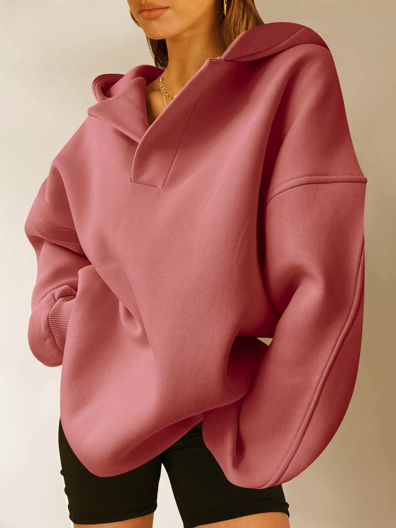 Dropped Shoulder Long Sleeve Sweatshirt - Rochelle's House LLC