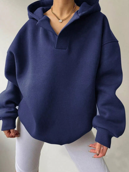 Dropped Shoulder Long Sleeve Sweatshirt - Rochelle's House LLC