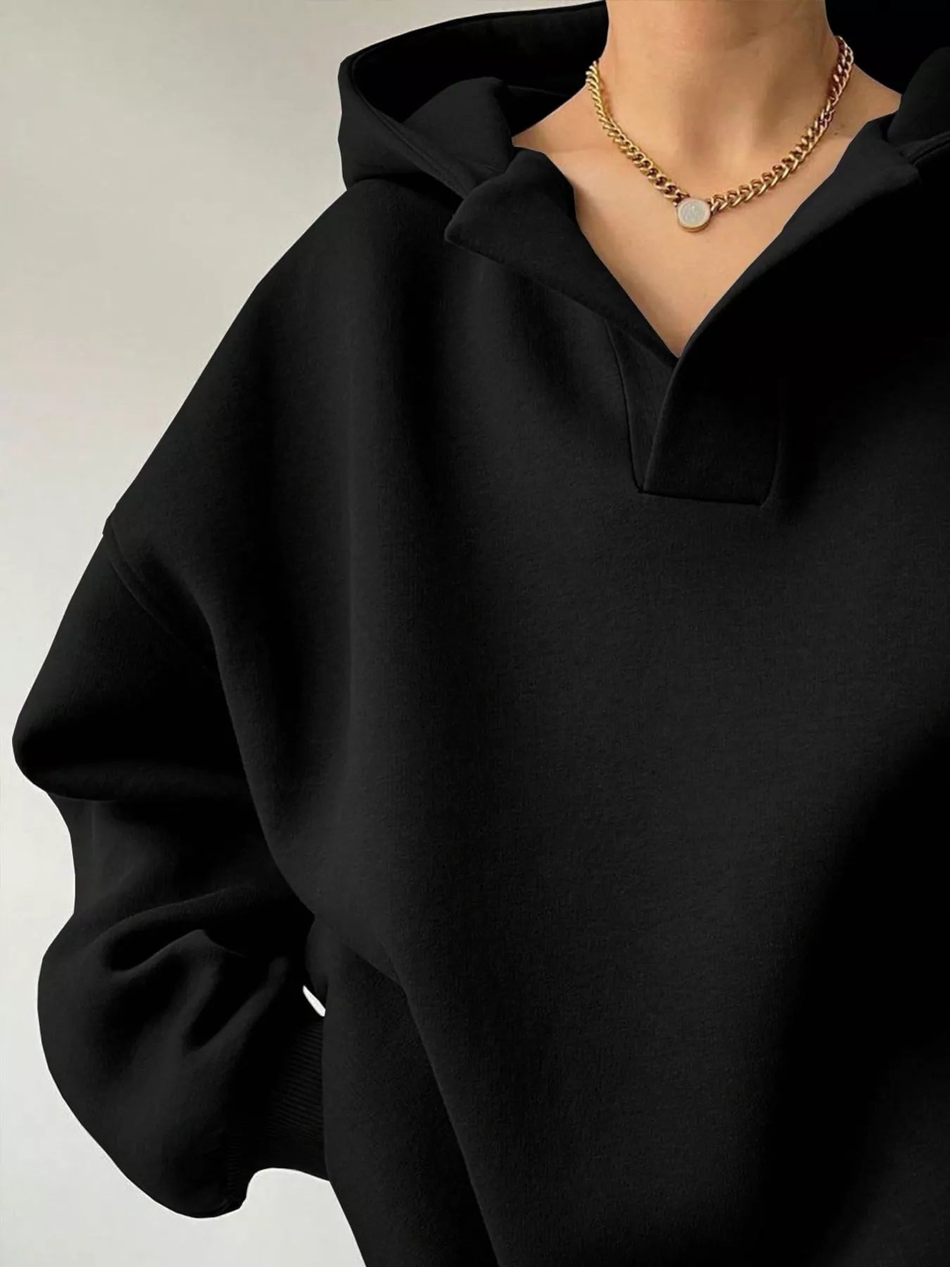 Dropped Shoulder Long Sleeve Sweatshirt - Rochelle's House LLC