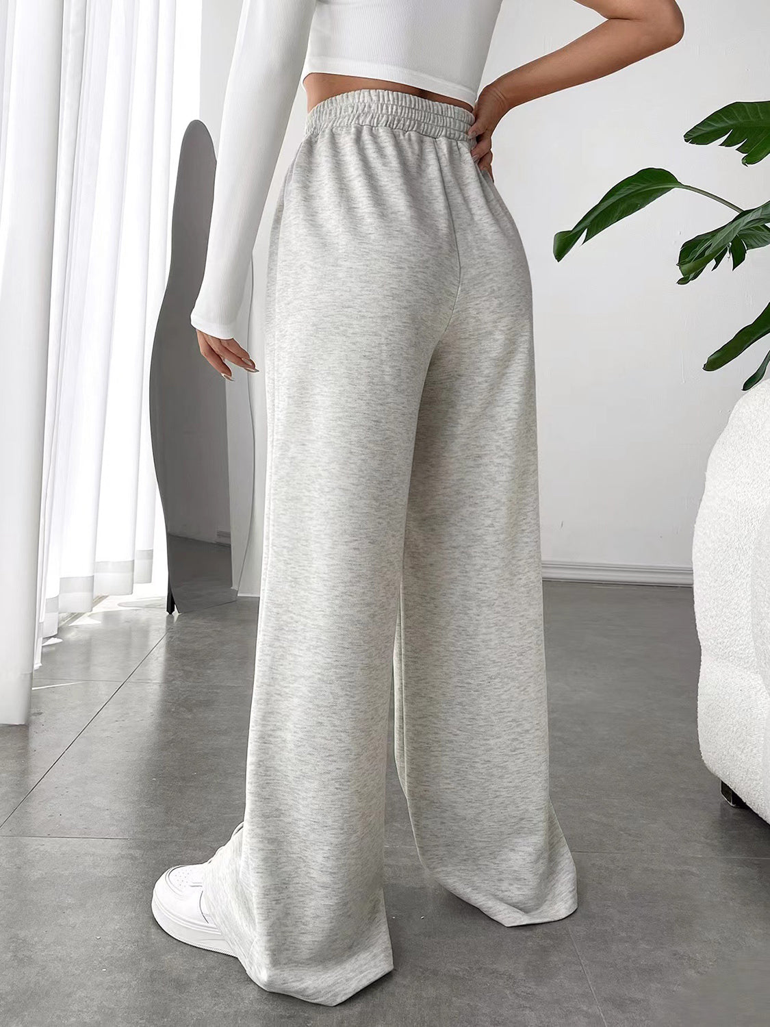 Back view of product with easy, flowy drape
