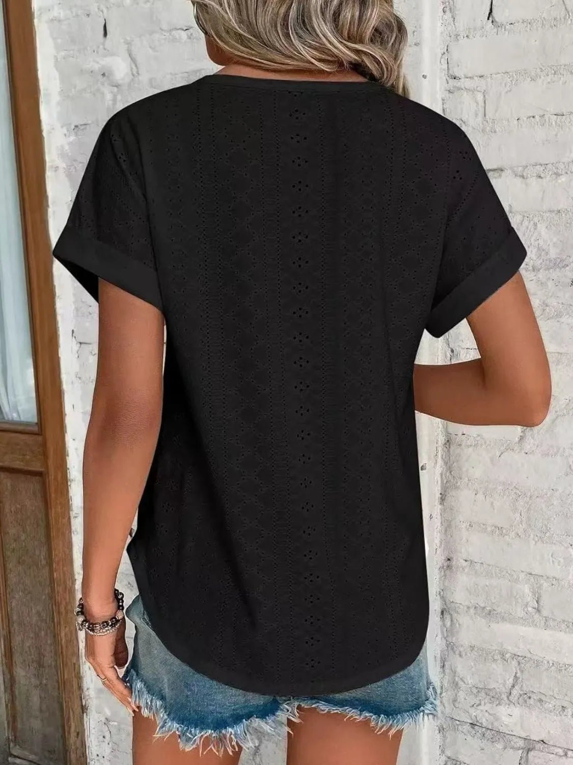 Close-up of product showing fabric texture and finish