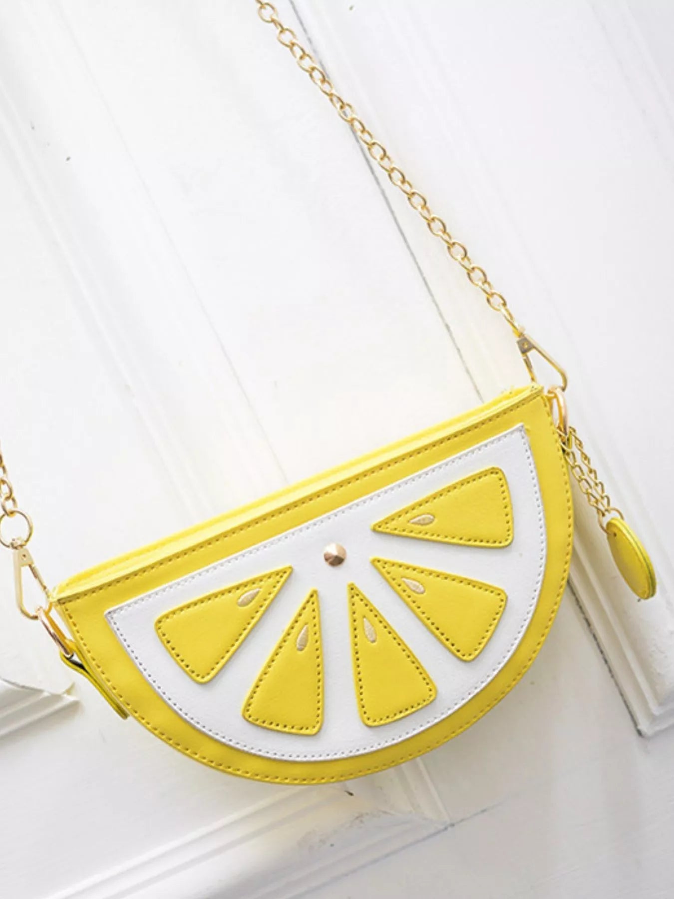 Fruit - Shaped Crossbody Bag with Chain Strap - Rochelle's House LLC
