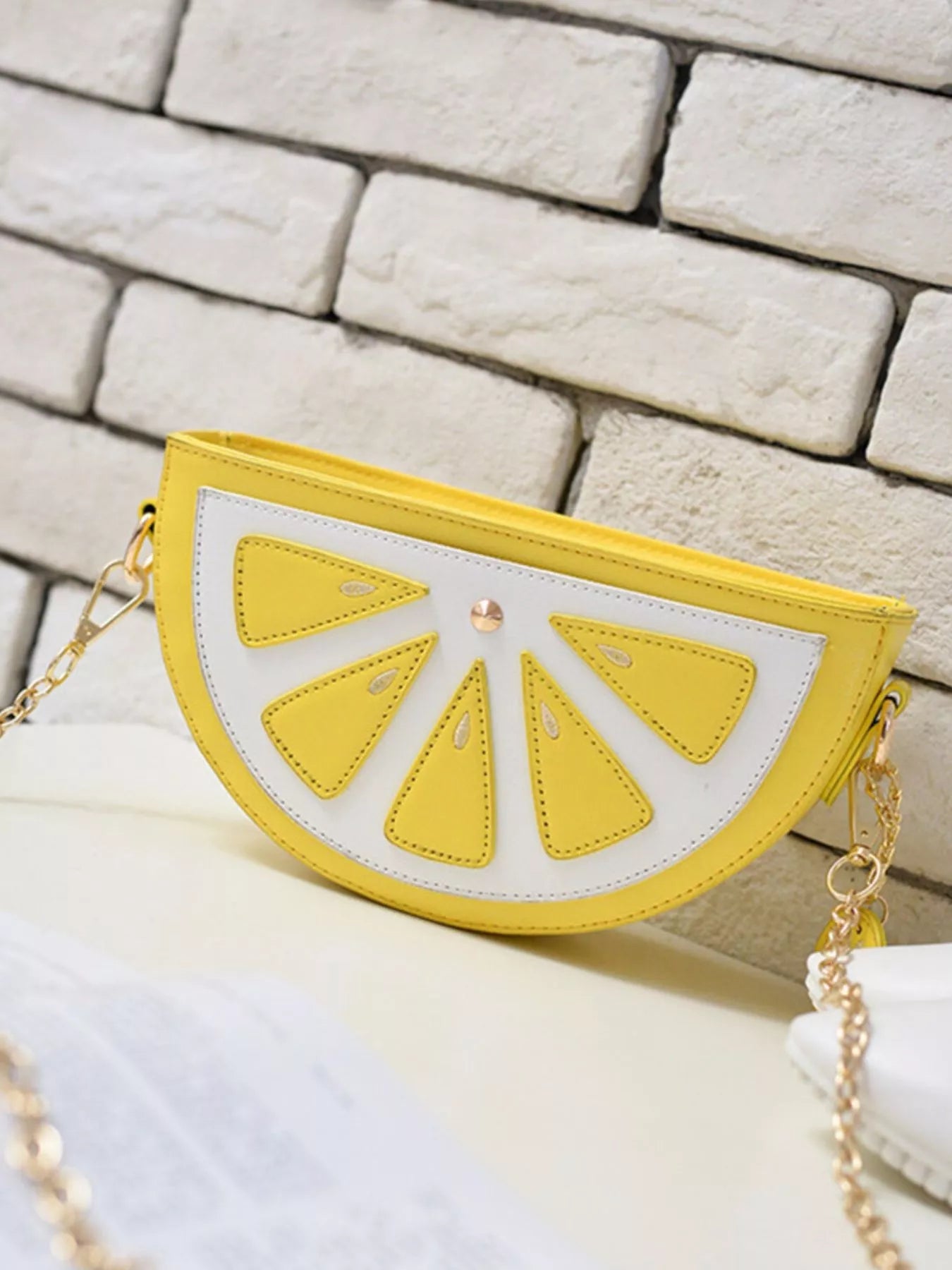 Fruit - Shaped Crossbody Bag with Chain Strap - Rochelle's House LLC