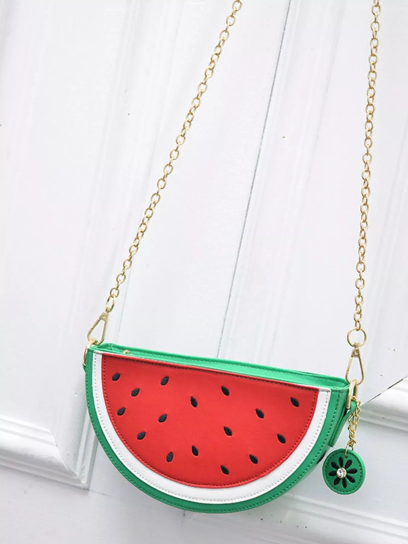 Fruit - Shaped Crossbody Bag with Chain Strap - Rochelle's House LLC