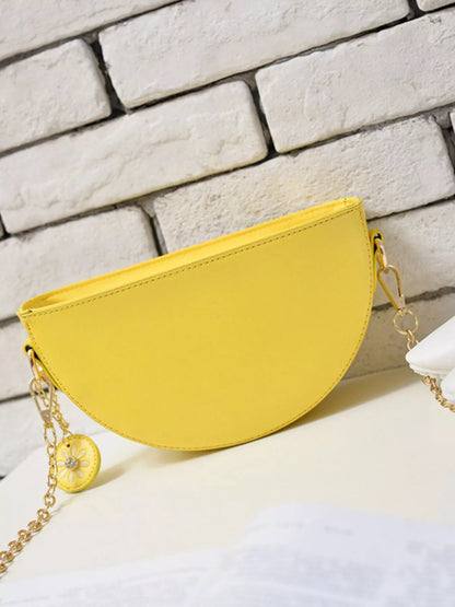 Fruit - Shaped Crossbody Bag with Chain Strap - Rochelle's House LLC