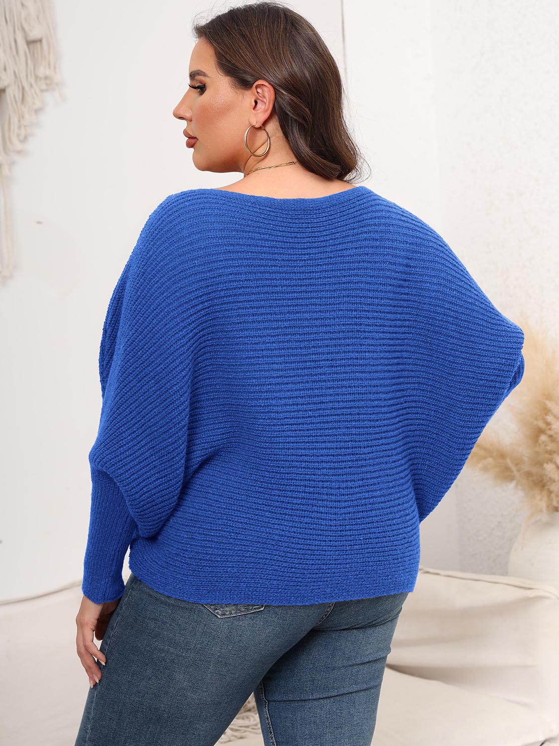 Back view of product with easy, flowy drape