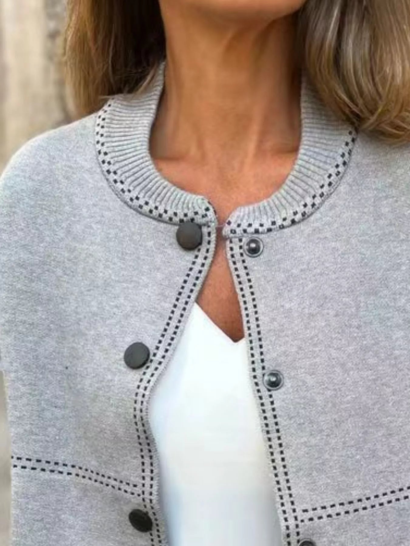 Lifestyle image of product styled for a chic daytime look