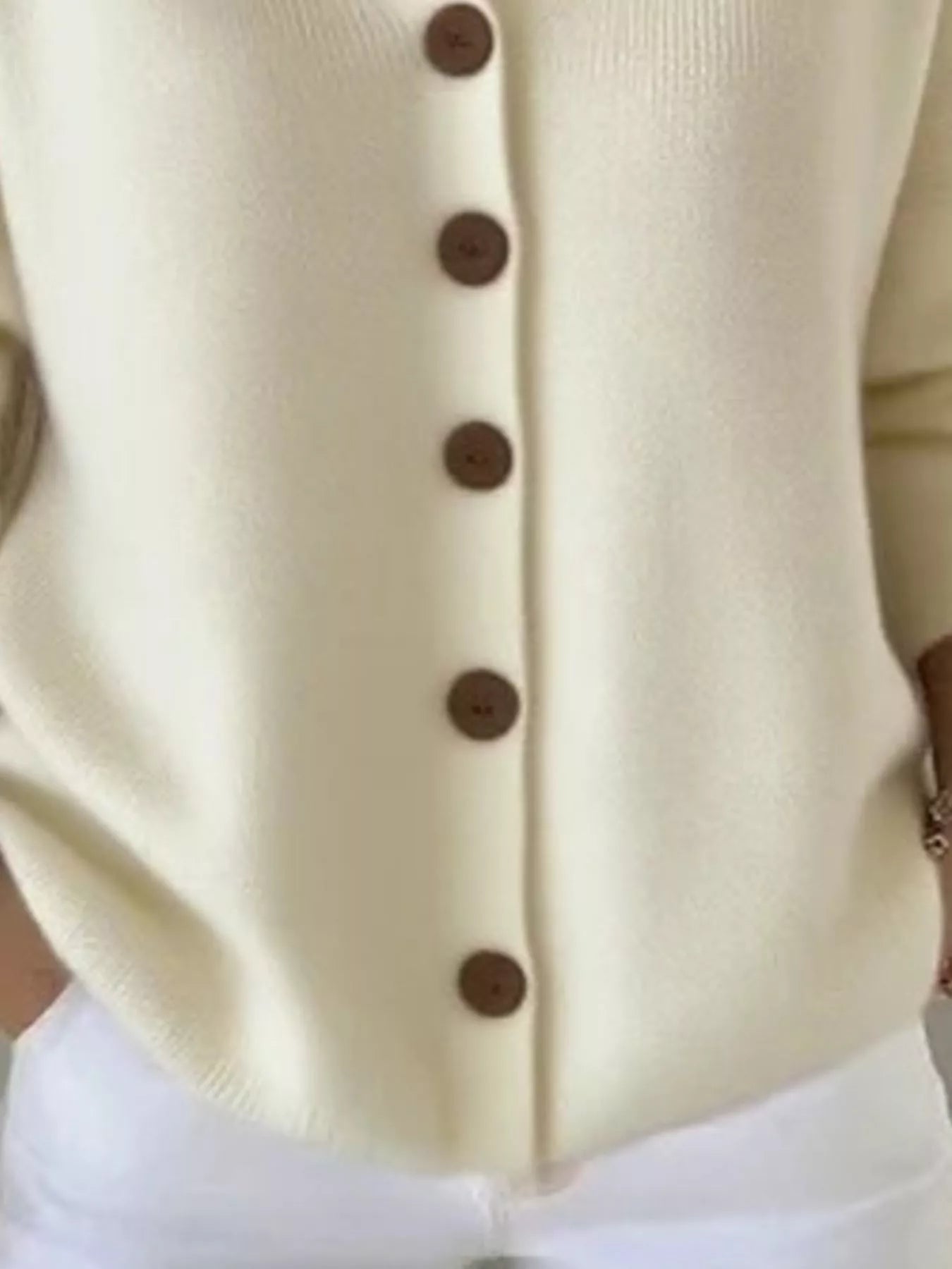 Side view of product highlighting flattering shape and movement