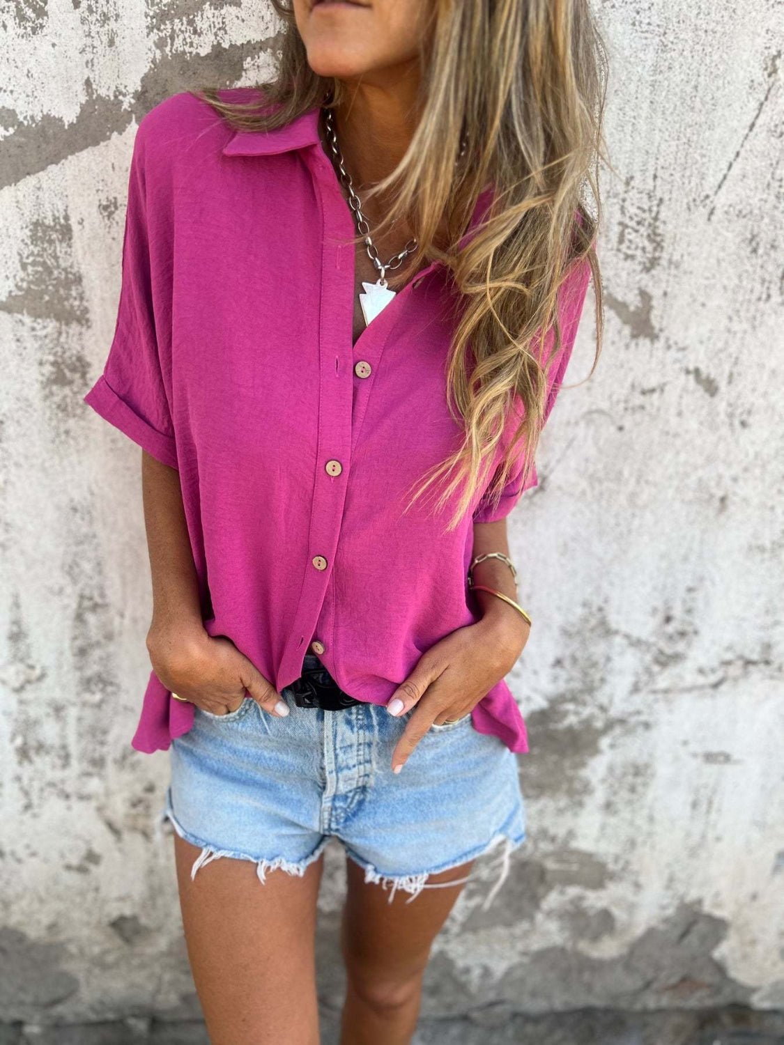 Lifestyle image of product styled for a chic daytime look