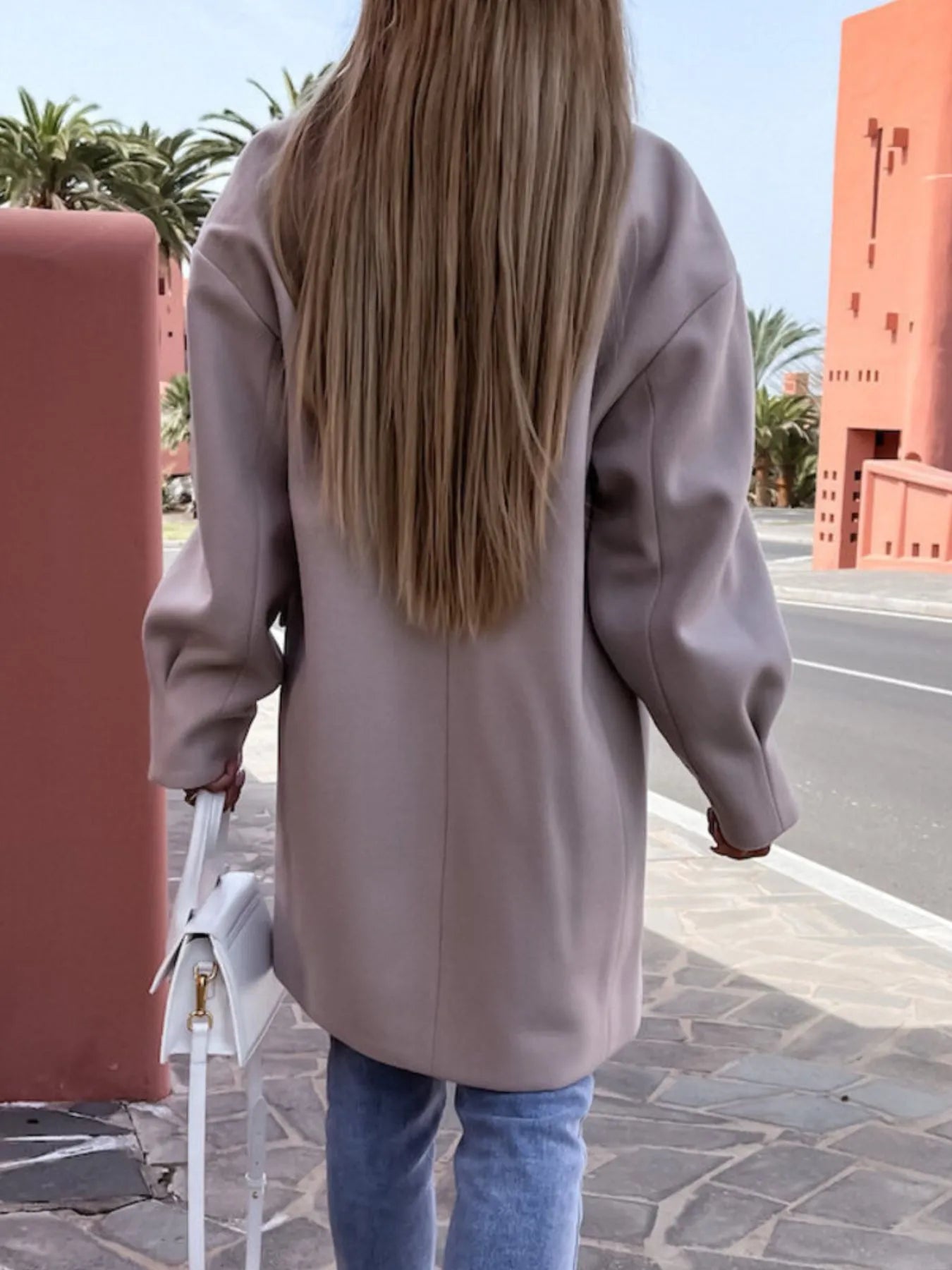 Lifestyle image of product styled for a chic daytime look