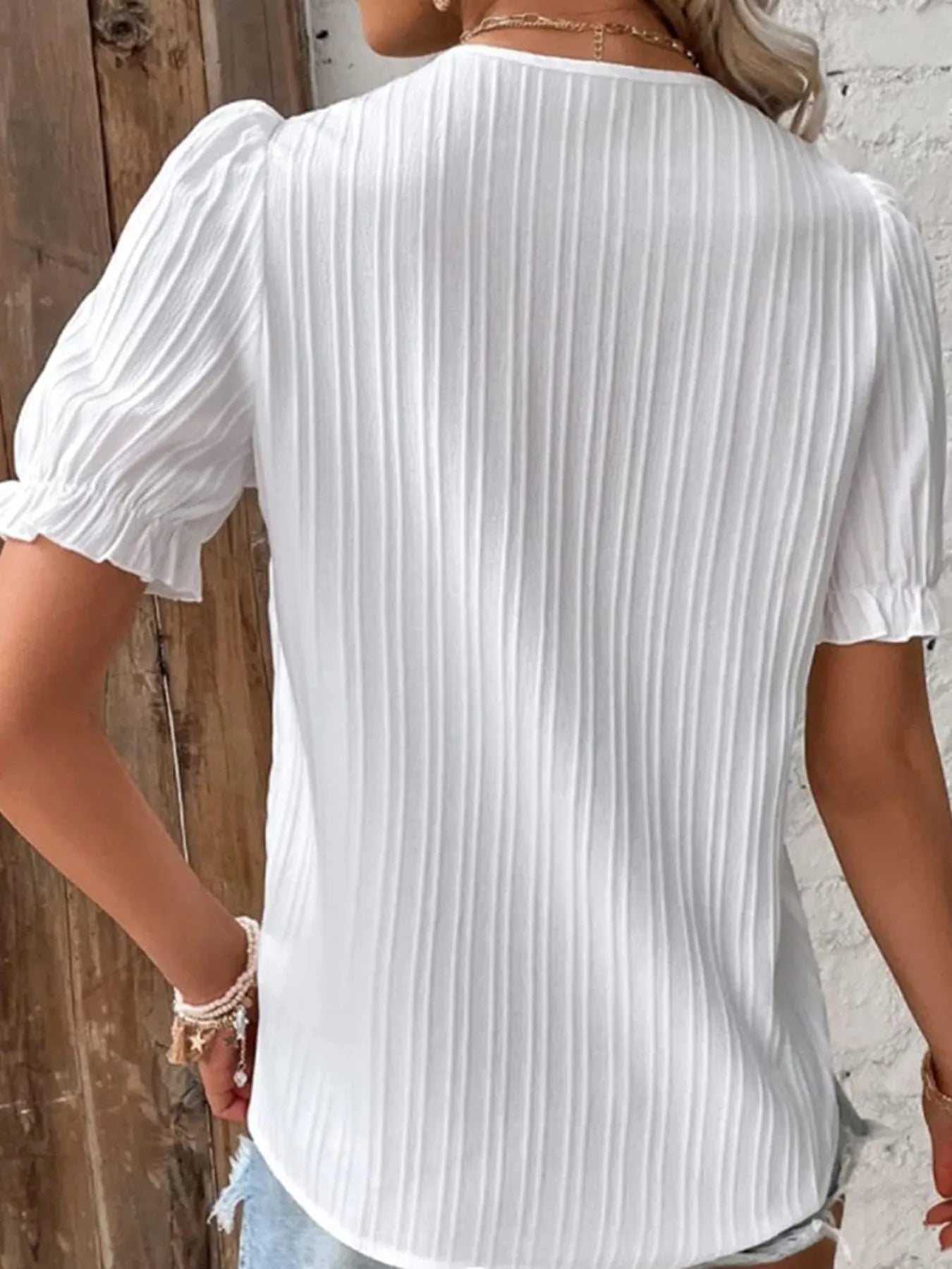 Lifestyle image of product styled for a chic daytime look