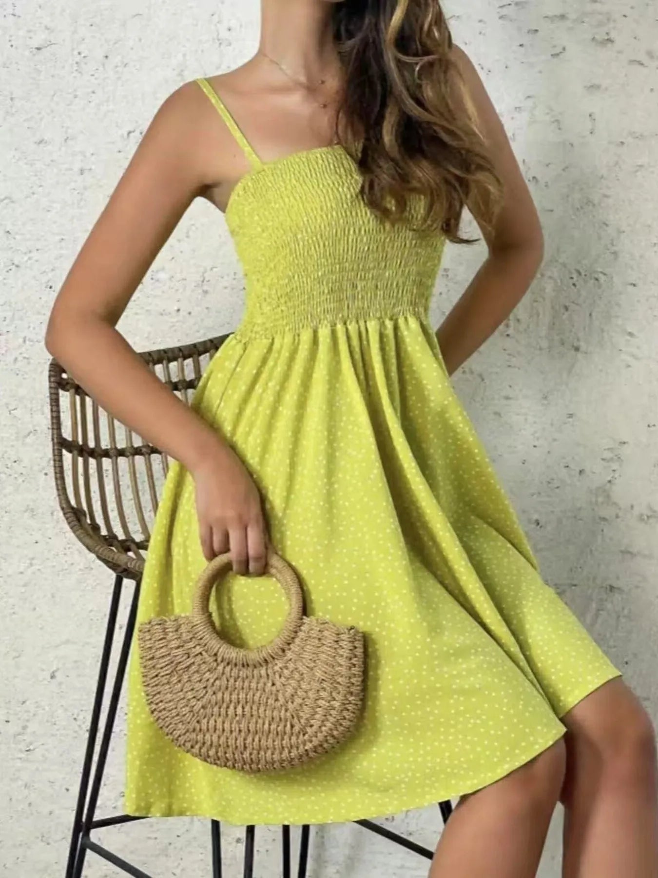 Lifestyle image of product styled for a chic daytime look