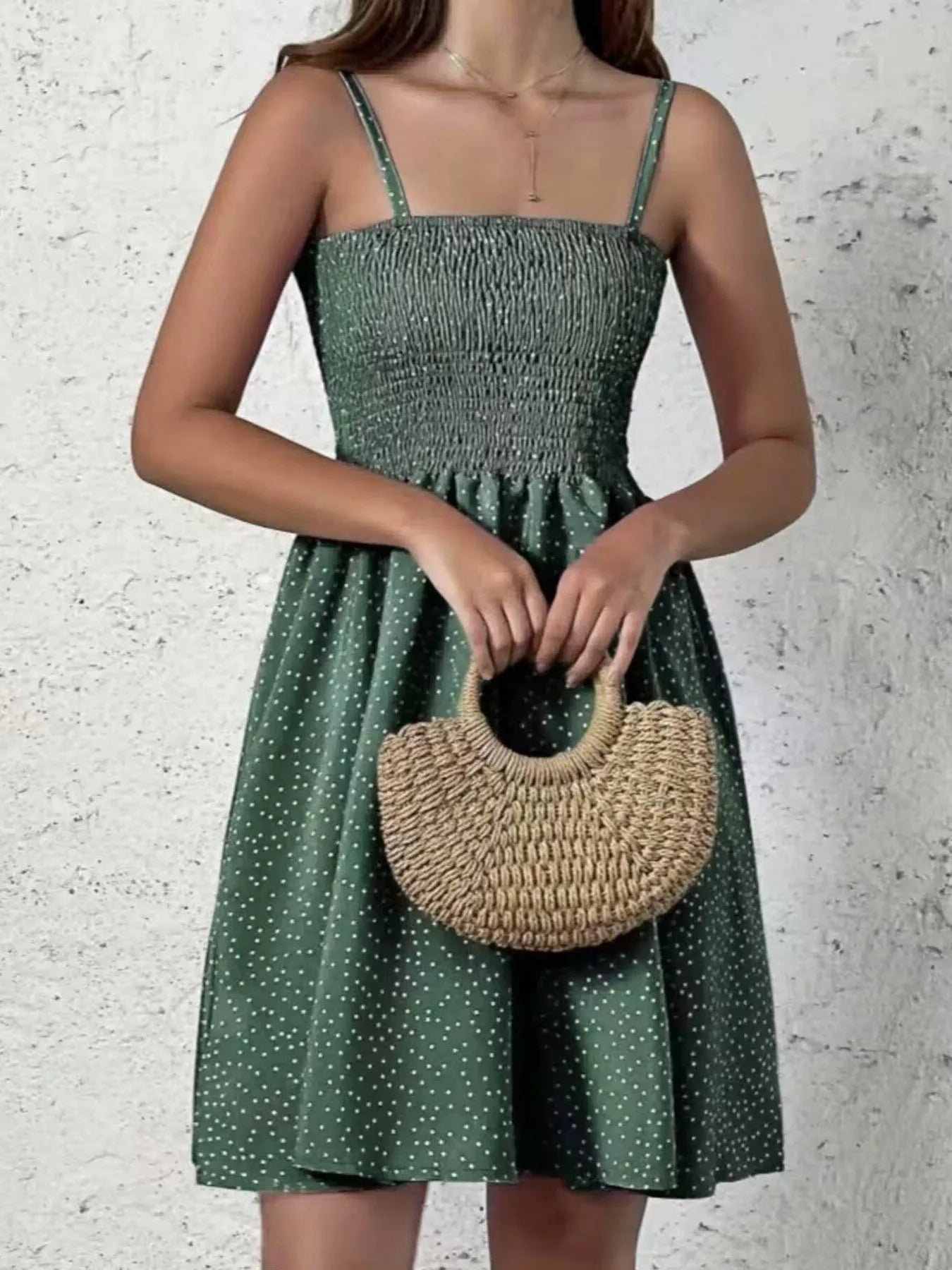 Lifestyle image of product styled for a chic daytime look