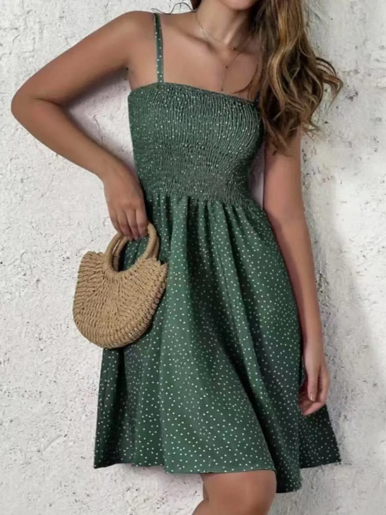 Lifestyle image of product styled for a chic daytime look