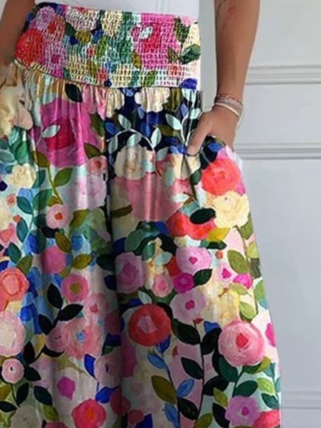 Lifestyle image of product styled for a chic daytime look