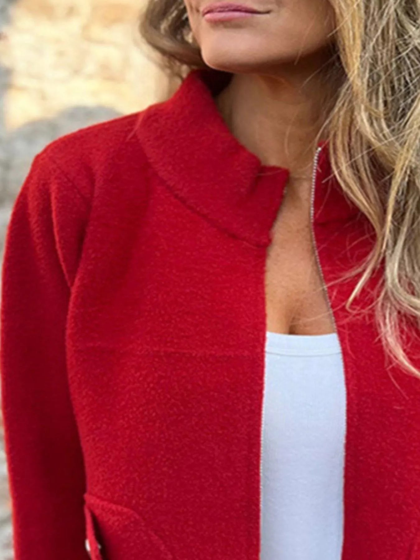 Lifestyle image of product styled for a chic daytime look