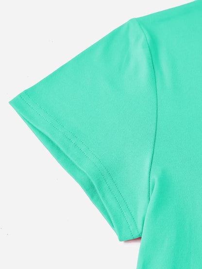 Side view of product highlighting flattering shape and movement