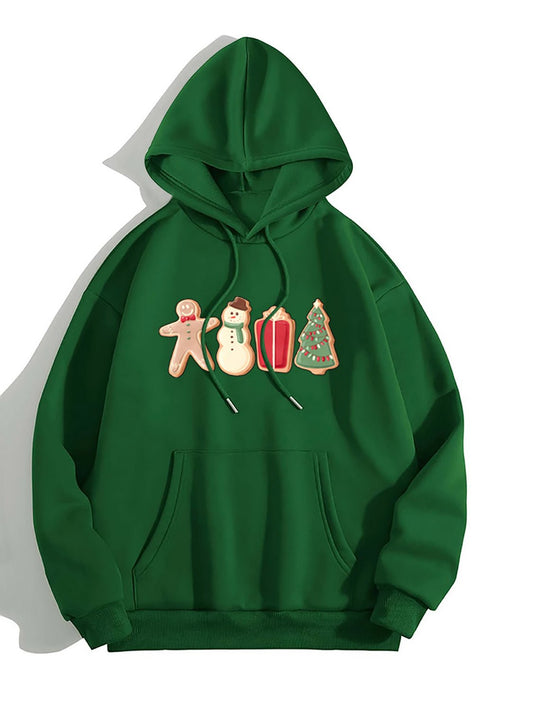 Graphic Drawstring Hoodie with Pocket - Rochelle's House LLC