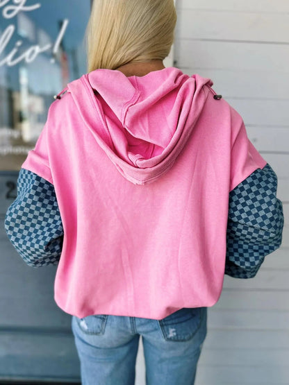 Back view of product with easy, flowy drape