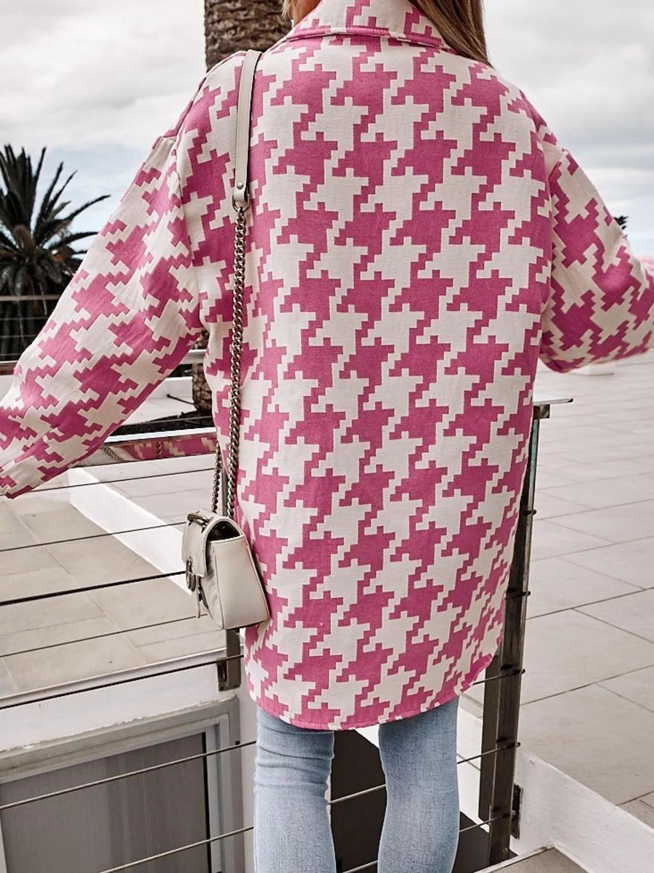 Lifestyle image of product styled for a chic daytime look