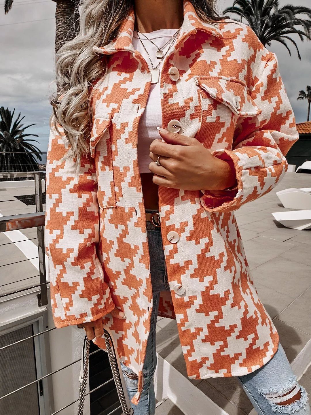 Lifestyle image of product styled for a chic daytime look