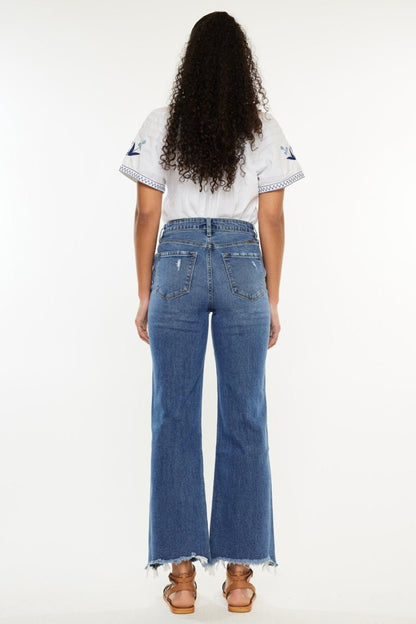 Kancan Full Size High Rise Slim Wide Leg Jeans - Rochelle's House LLC