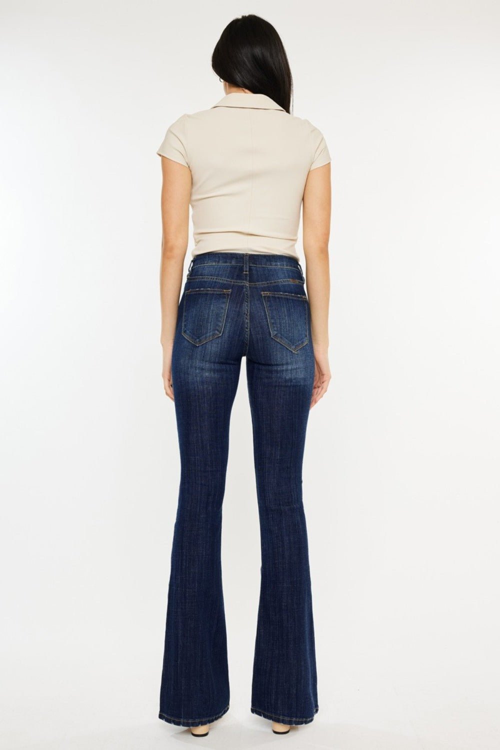Kancan Full Size Mid Rise Slim Flare Jeans - Rochelle's House LLC