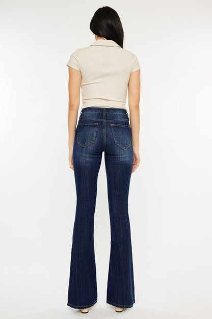Kancan Full Size Mid Rise Slim Flare Jeans - Rochelle's House LLC