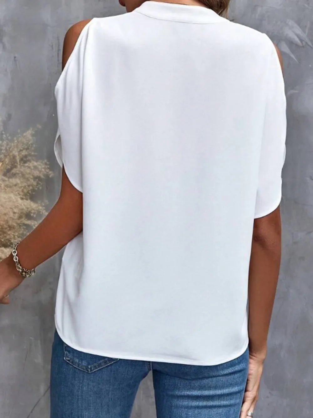 Back view of product with easy, flowy drape