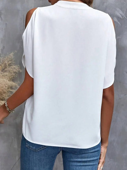 Back view of product with easy, flowy drape