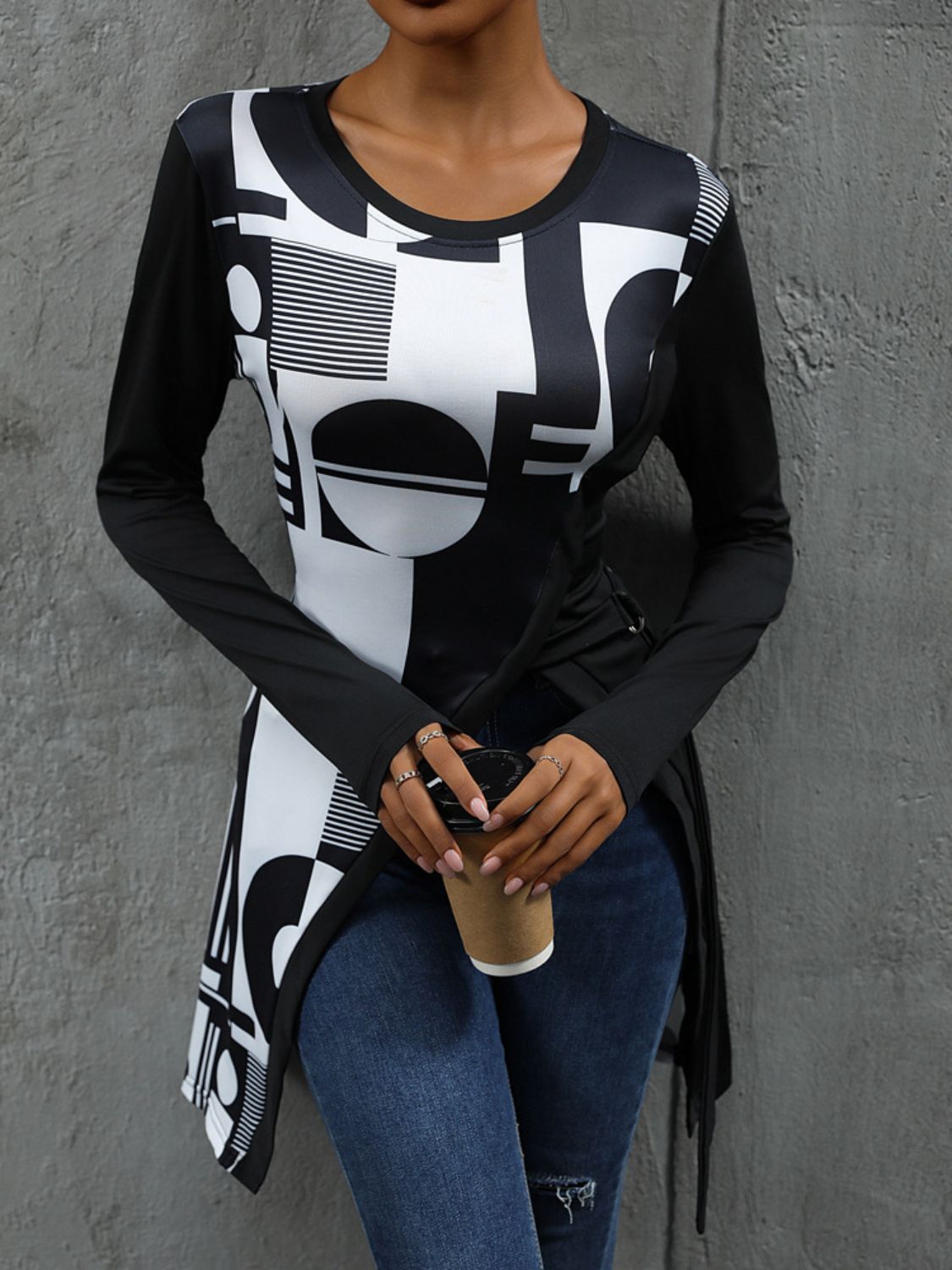 Lifestyle image of product styled for a chic daytime look