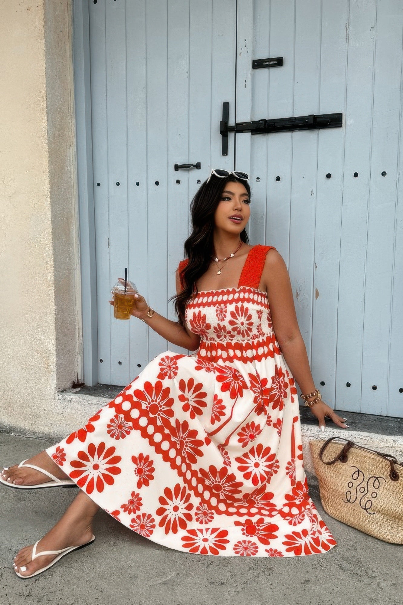 Lifestyle image of product styled for a chic daytime look