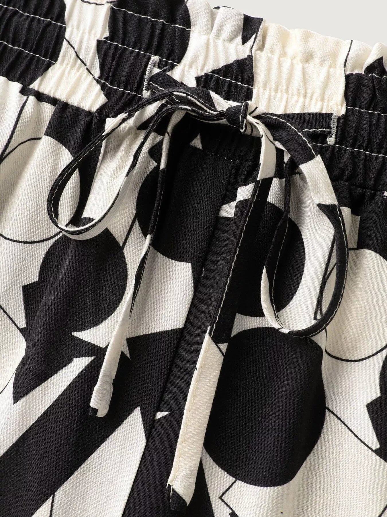 Plus Size Abstract Print Wide Leg Pants - Rochelle's House LLC