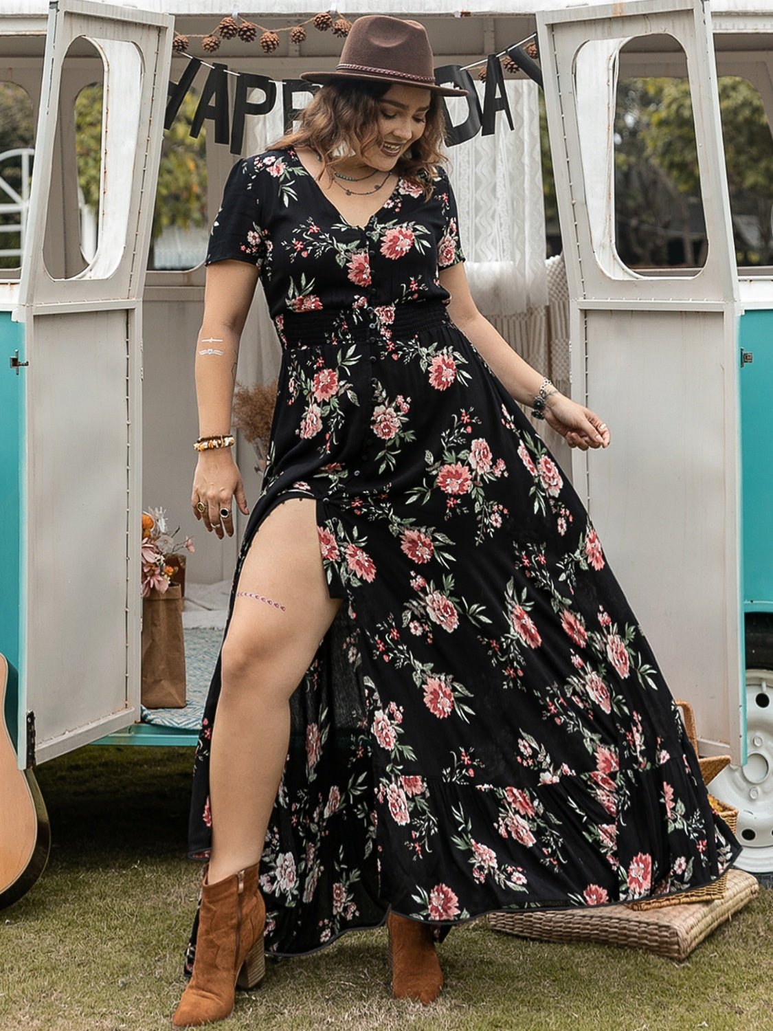 Lifestyle image of product styled for a chic daytime look