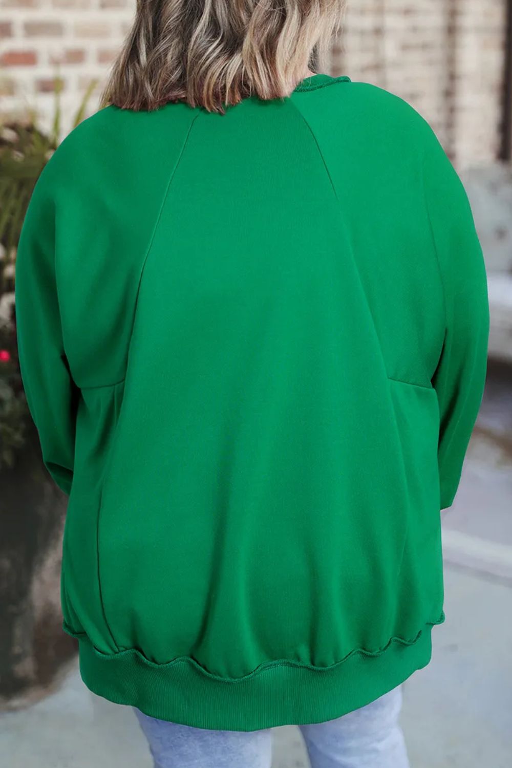 Back view of product with easy, flowy drape